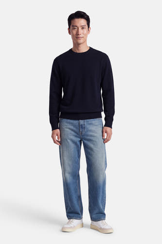 Pull col O - bleu