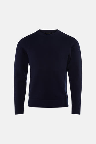 Pull col O - bleu