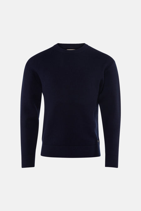 Pull col O - bleu