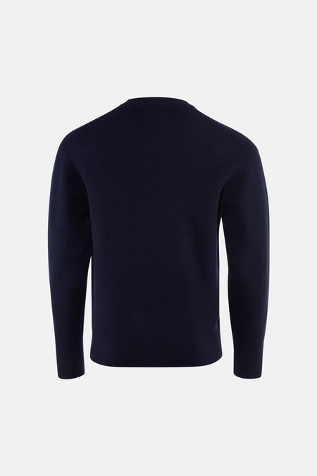 Pull col O - bleu