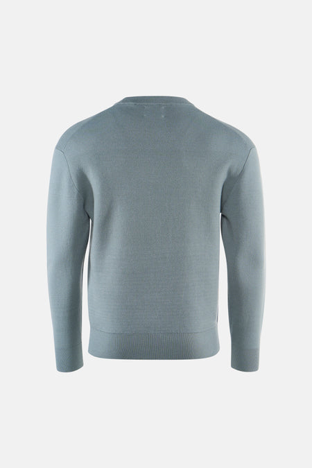 Pull col O - bleu
