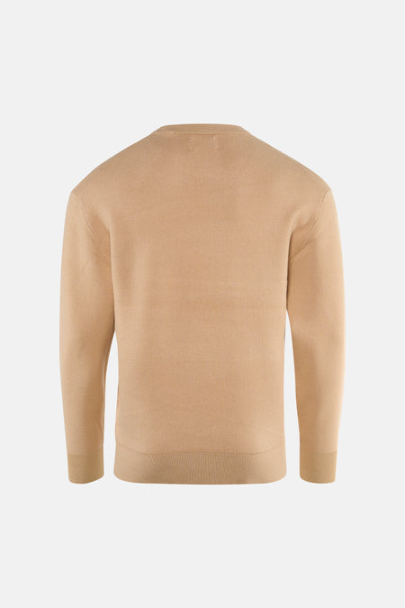 Pull col O beige - INDIGOLD