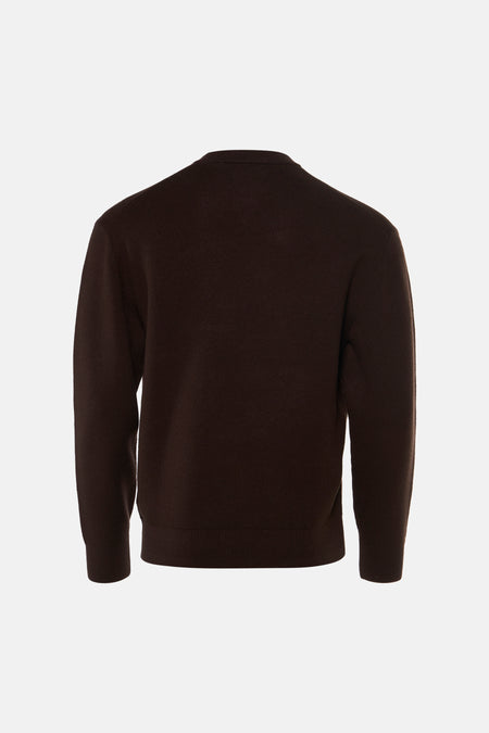 Pull col O brun - INDIGOLD