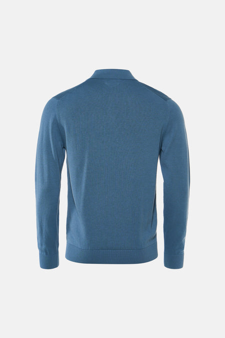 Pull col O bleu - INDIGOLD