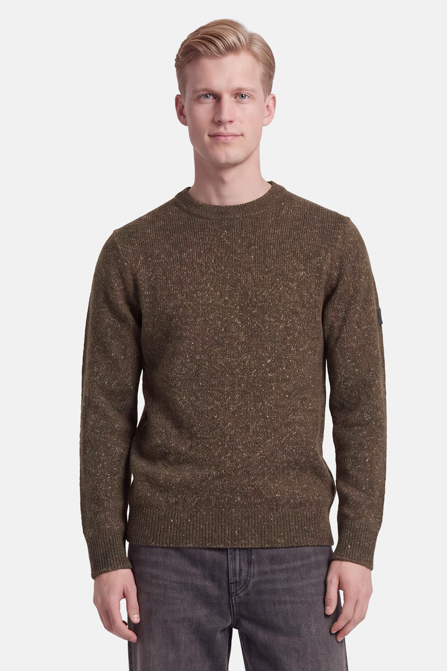 Pull col O - brun