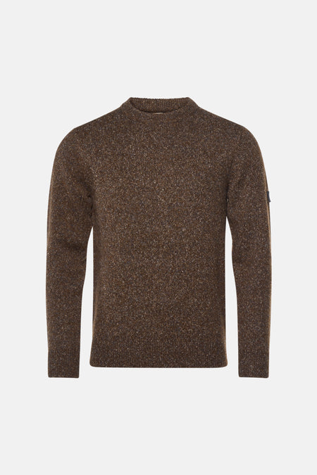 Pull col O brun - INDIGOLD