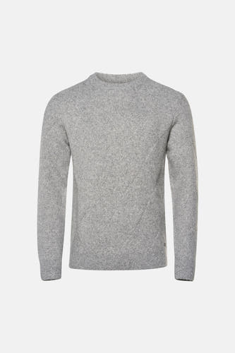 Pull col O - gris