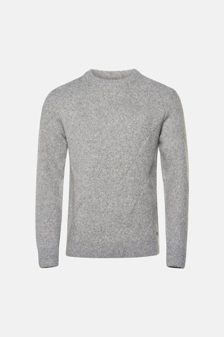 Pull col O gris - INDIGOLD