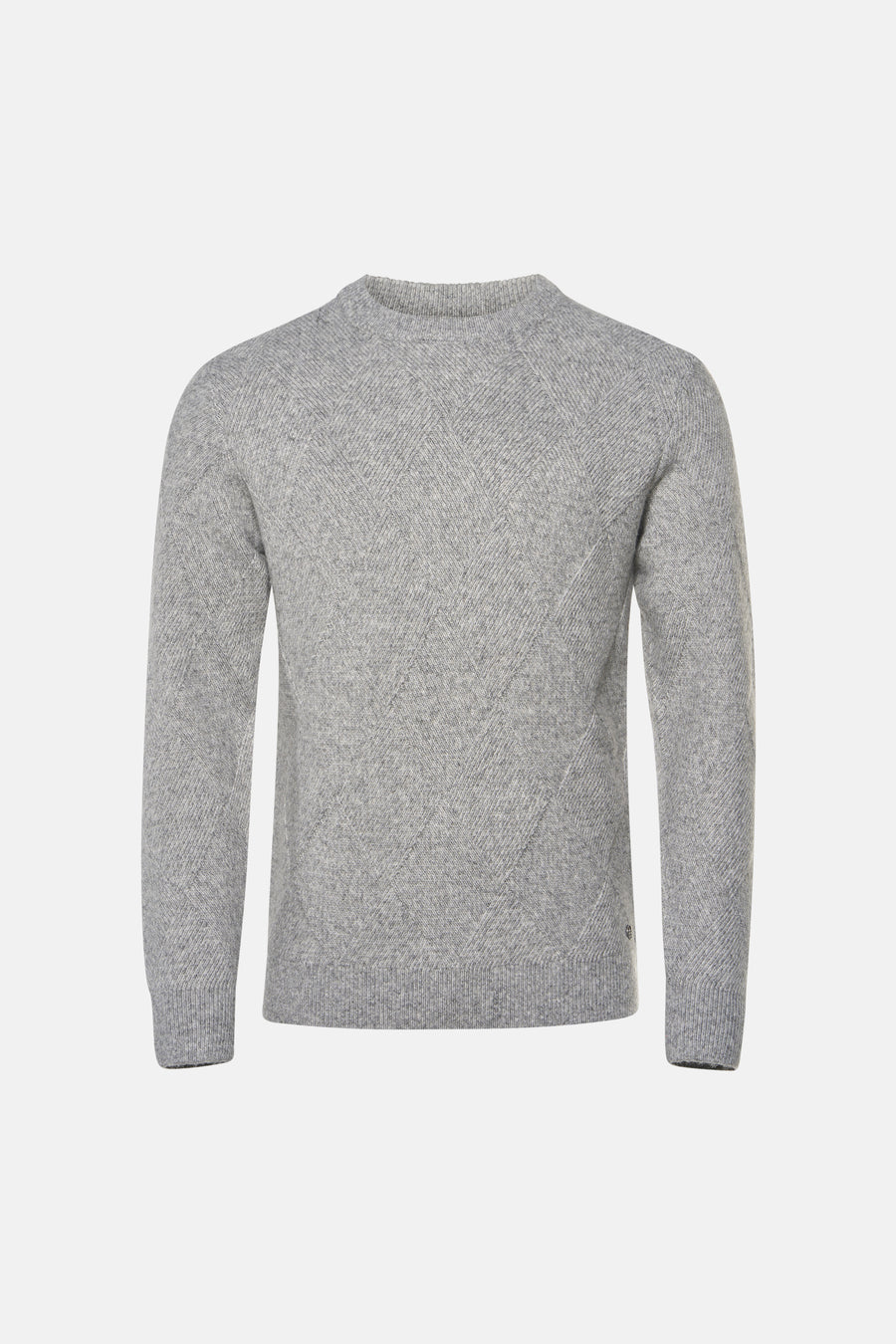 Pull col O - gris