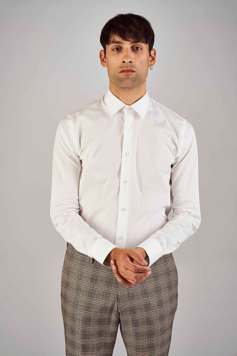 Chemise à manches longues - blanc