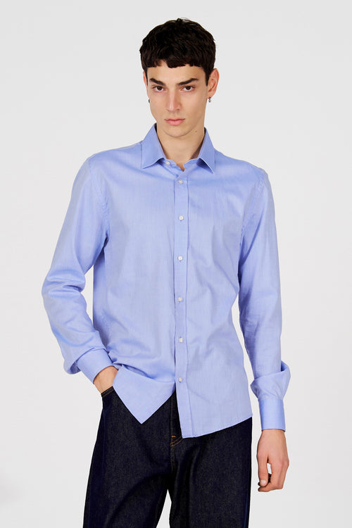 Chemise &agrave; manches longues - bleu