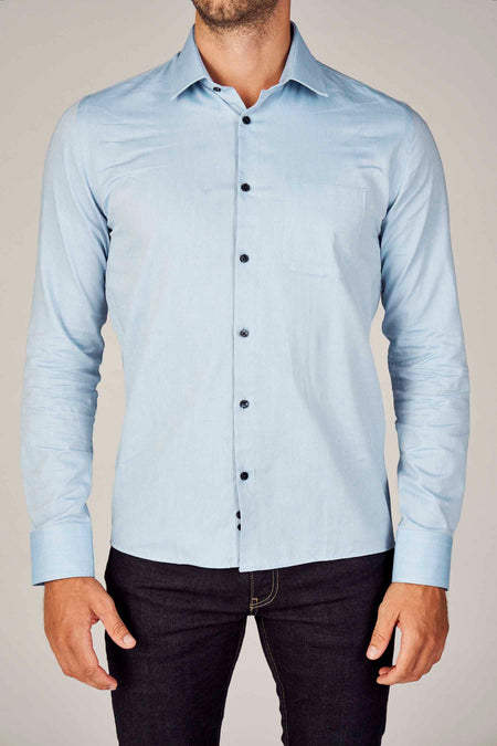 Chemise (manches longues) Bleu - Le Fabuleux Marcel de Bruxelles