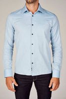 Chemise à manches longues - bleu