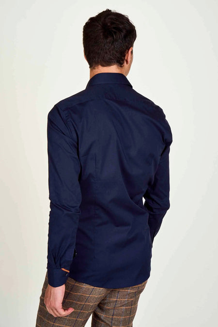 Chemise &agrave; manches longues - bleu