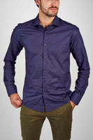Chemise à manches longues - bleu