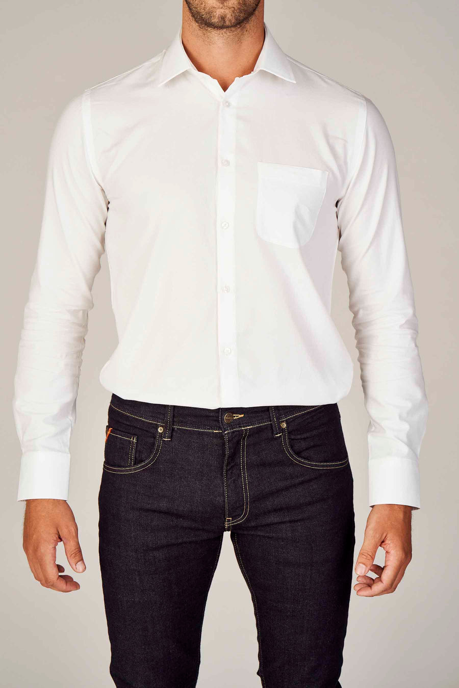 Chemise &agrave; manches longues - blanc - Le Fabuleux Marcel de Bruxelles