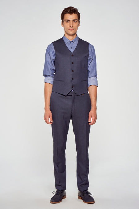 Pantalon costume - bleu