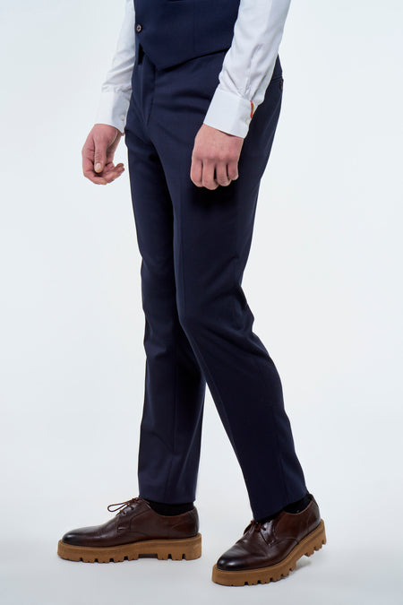 Pantalon de costume Bleu - Le Fabuleux Marcel de Bruxelles
