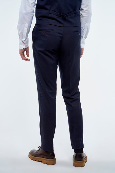 Pantalon de costume Bleu - Le Fabuleux Marcel de Bruxelles
