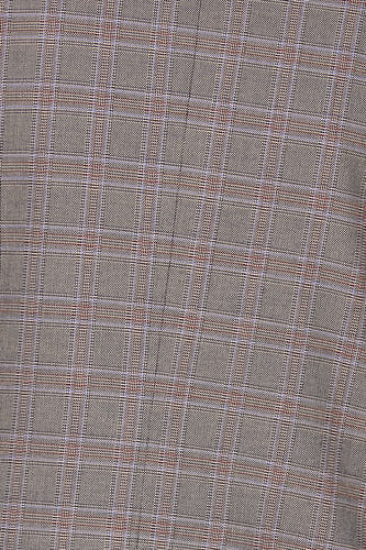 Blazer marron de Le Fabuleux Marcel de Bruxelles, avec un motif à carreaux subtil et une texture fine.