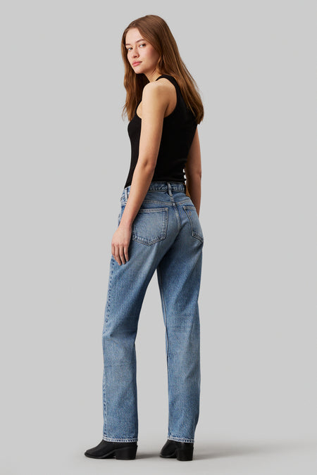 LOW RISE STRAIGHT - light blue denim