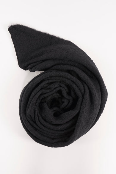 Chapeau d'hiver noir Access Access, avec en avec une une texture rug..