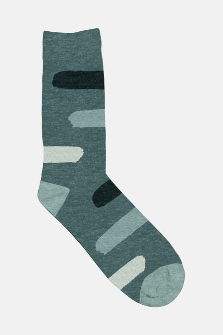 Chaussettes grises d'ACCESSORIES BY JACK & JONES, avec un motif rayé dans différentes teintes.