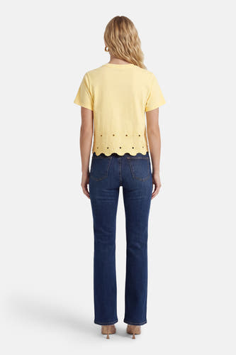 T-shirt à manches courtes - jaune