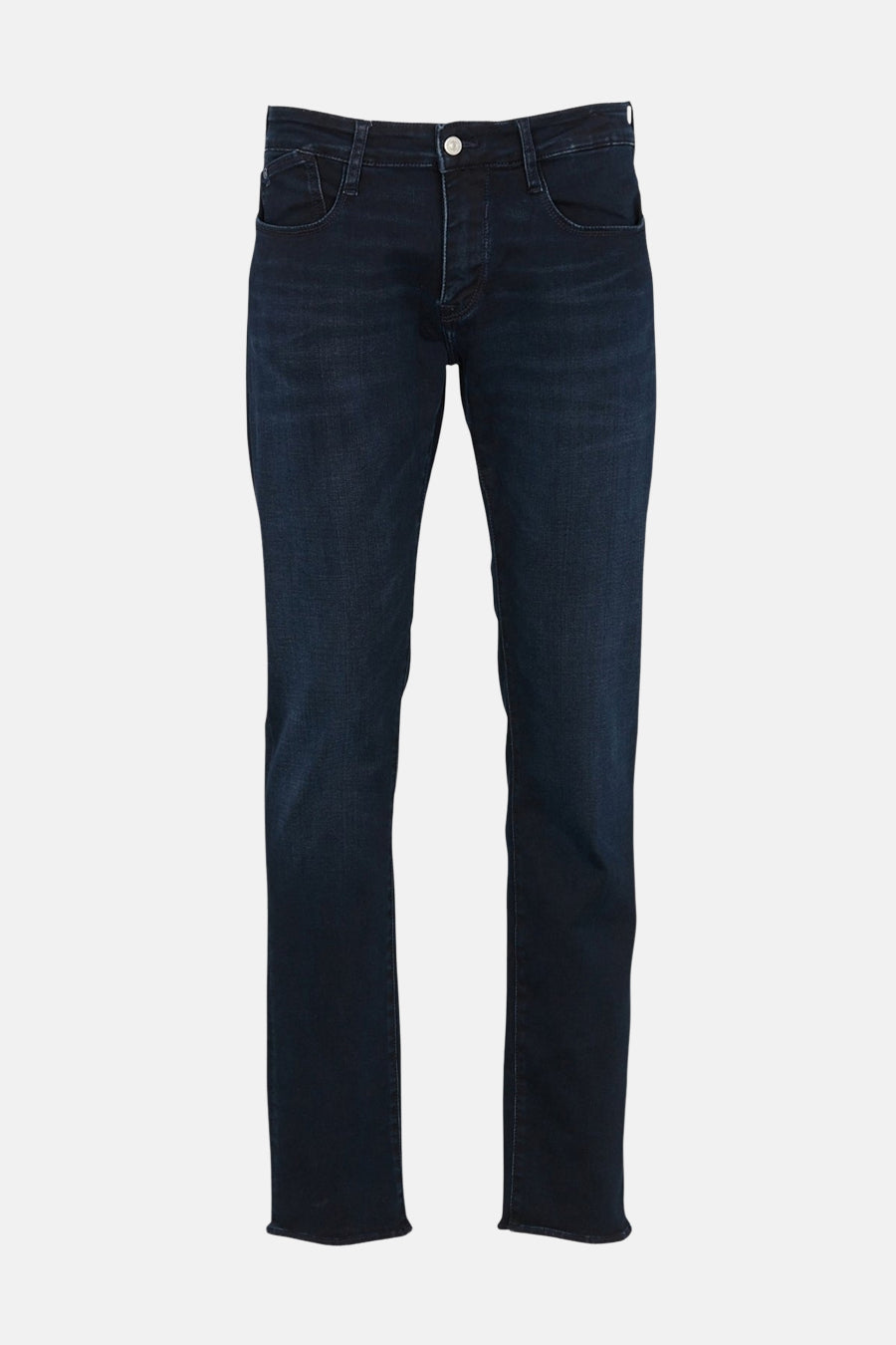 Jeans straight blue black denim - LE TEMPS DES CERISES