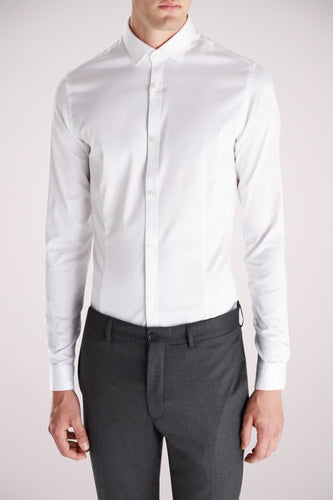 Chemise &agrave; manches longues - blanc