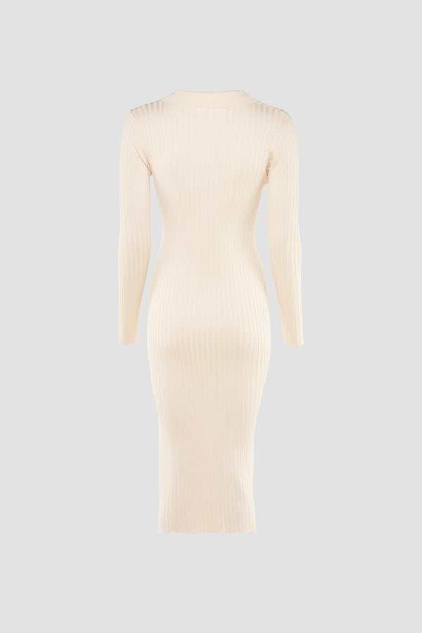 Robes manches longues Beige - MILLENIUM