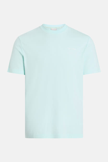 Groen T-shirt met korte mouwen van Calvin Klein, effen kleur met klein logo op de borst.