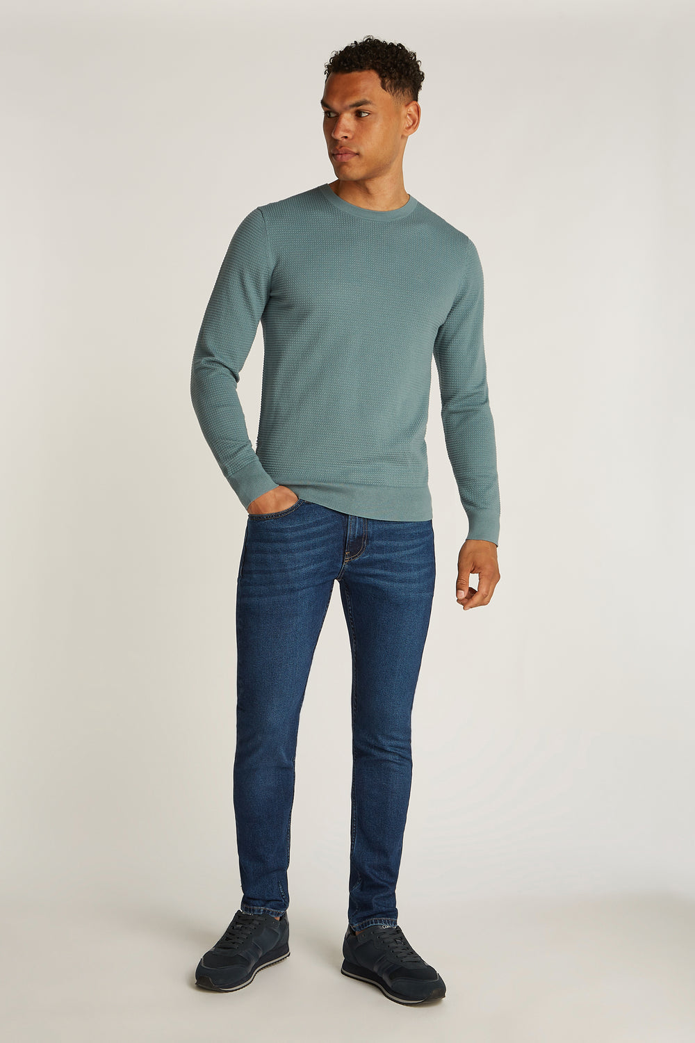 Sweat col O Bleu - Calvin Klein
