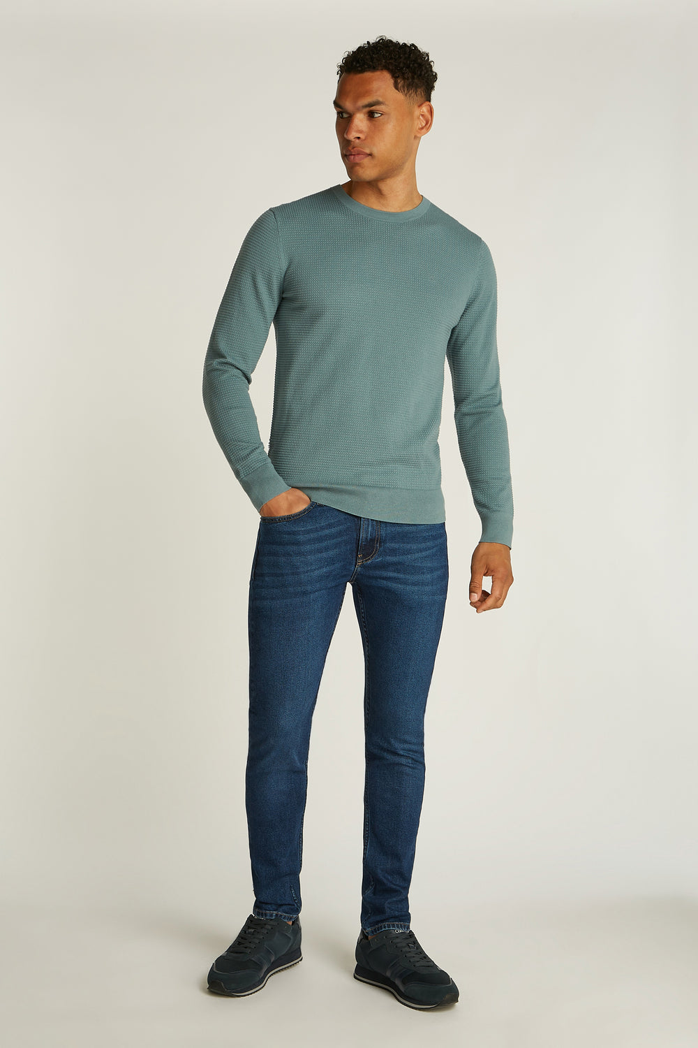 Sweat col O Bleu - Calvin Klein