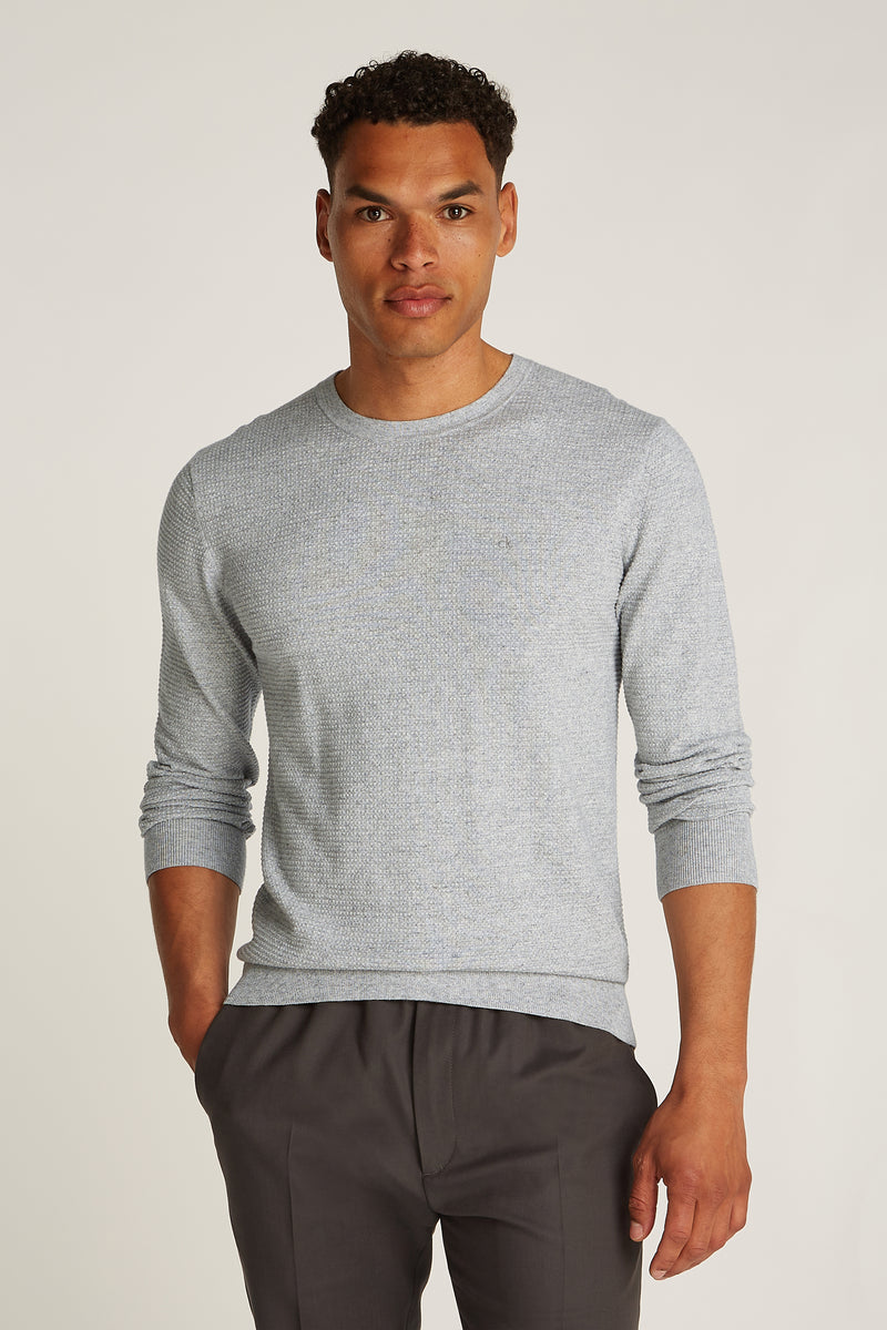 Sweat col O Gris - Calvin Klein