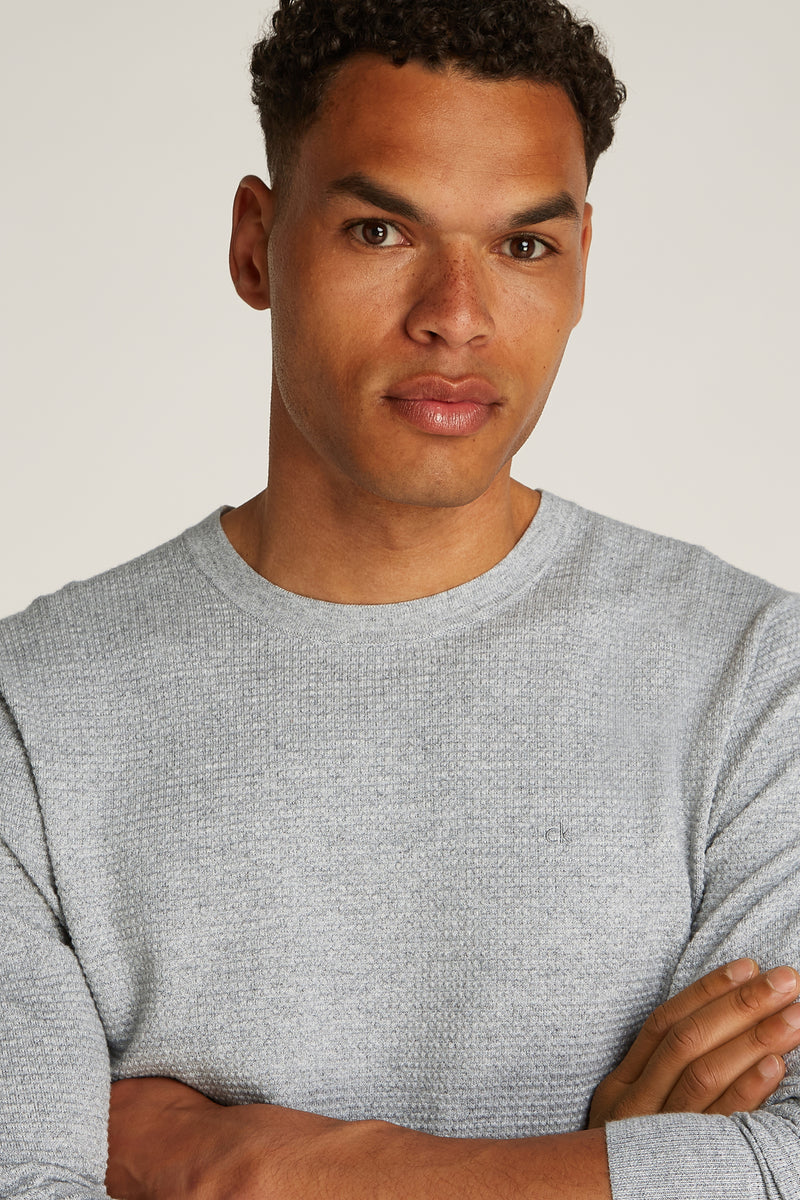 Sweat col O Gris - Calvin Klein