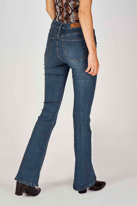 Jean &eacute;vas&eacute; - bleu