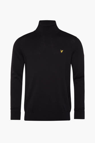 Pull col roulé noir - LYLE & SCOTT