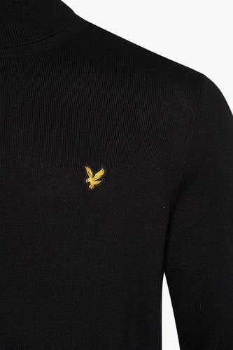 Pull col roulé noir - LYLE & SCOTT
