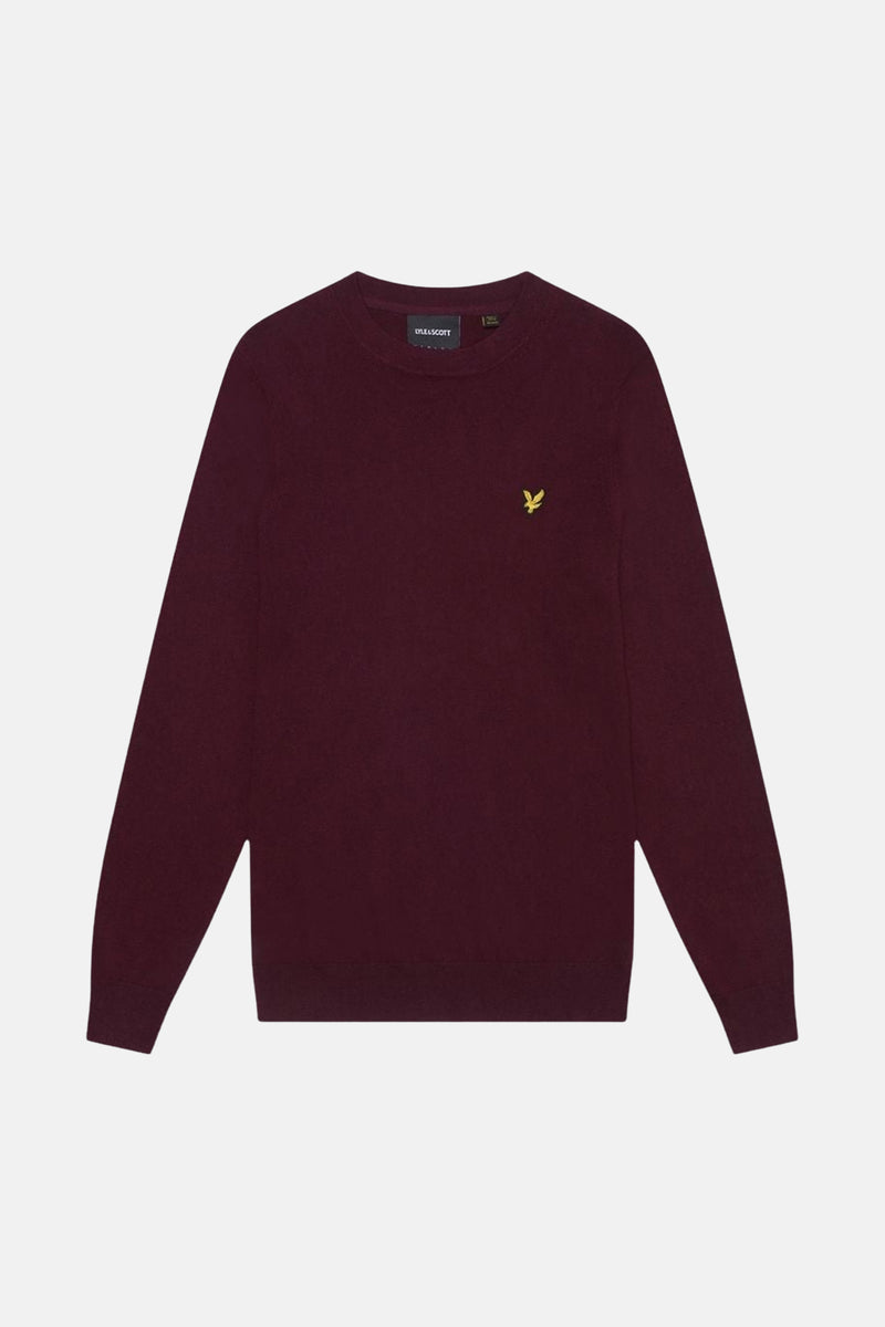 Pull col O - Bordeaux