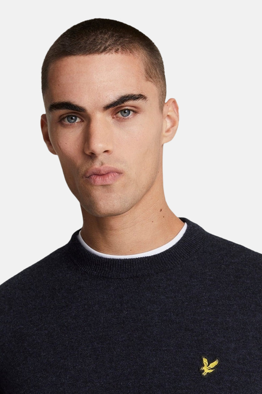 Pull col O - bleu