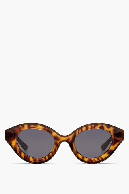 Monture de tortue brune KOMONO, avec des verres ovales et un look rétro.