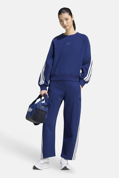 Sweat col O - bleu