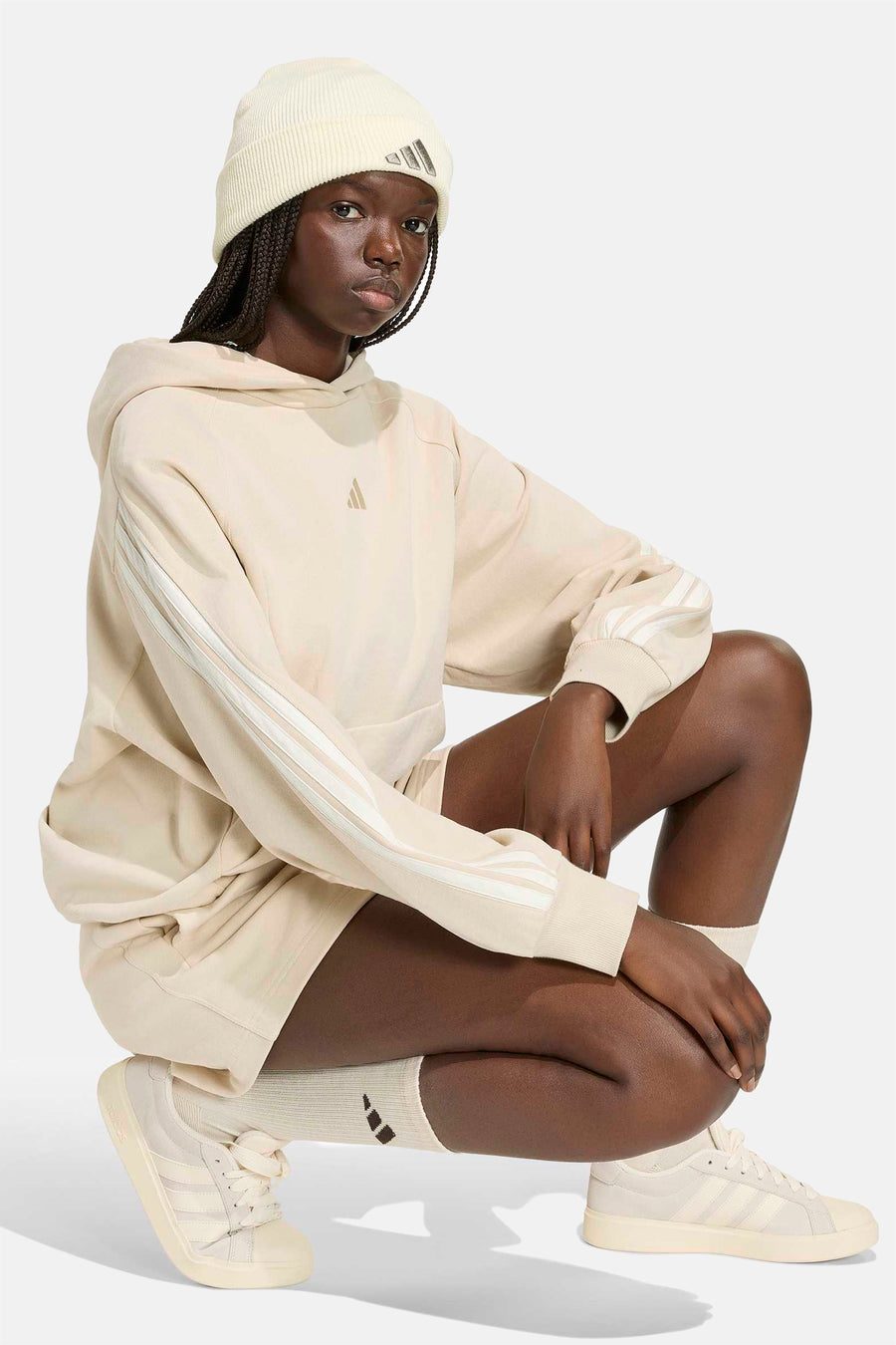 Sweat à capuche - beige