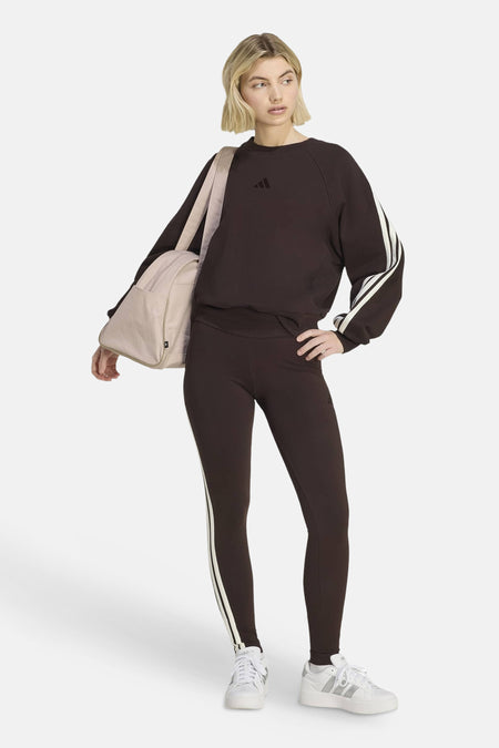 Sweat col O - brun