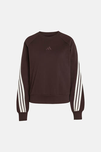 Sweat col O - brun