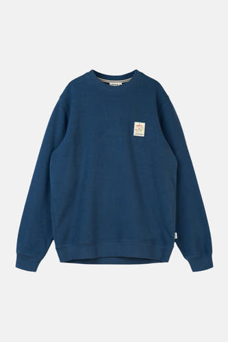 Sweat col O - bleu