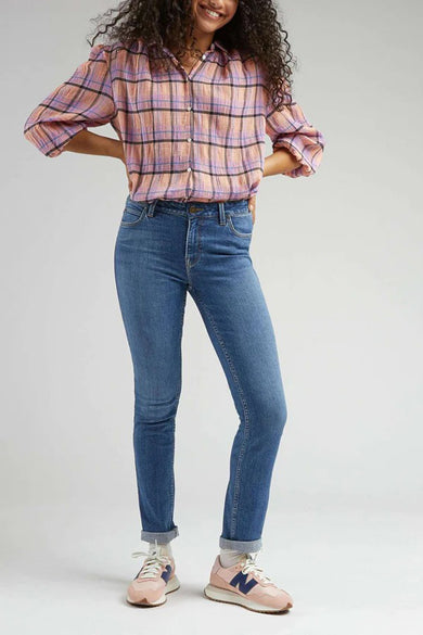 ELLY - mid blue denim