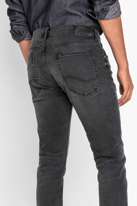 Jean &agrave; coupe carrot - gris