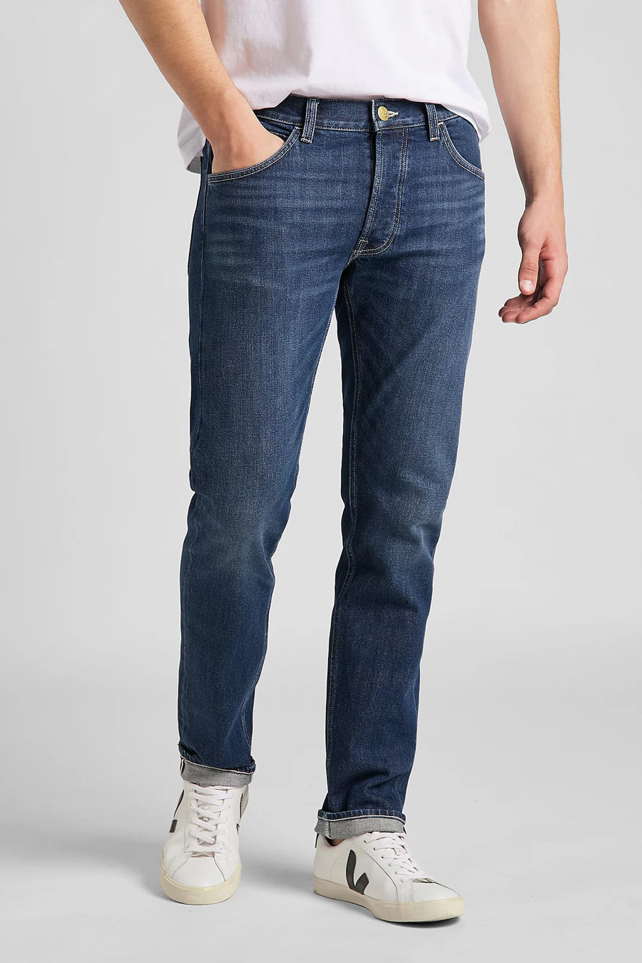 Jeanon tapered - denim bleu foncé